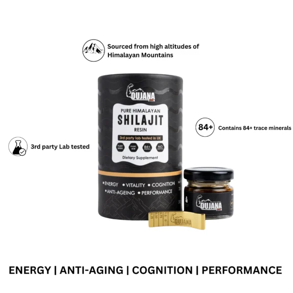 Pure Shilajit Resin 20g in glass jar